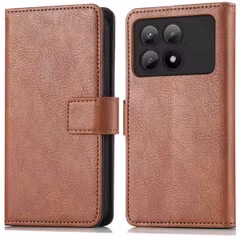 imoshion Étui de télephone portefeuille de luxe Xiaomi Poco X6 Pro - Marron