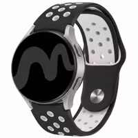 imoshion Bracelet sport en silicone  - Connexion universelle 20 mm - Black & White