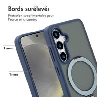 Accezz Coque Ring Stand avec MagSafe Samsung Galaxy S24 - Bleu