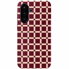 Selencia Coque arrière Vivid Samsung Galaxy A57 (5G) - Check This Burgundy
