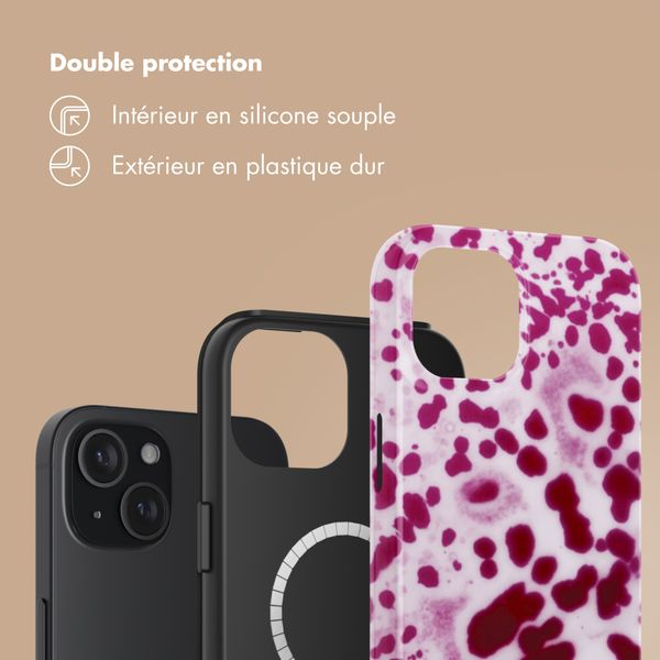 Selencia Coque arrière Vivid avec MagSafe Apple iPhone 15 - Cosmic Orchid