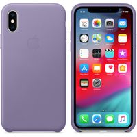 Apple Coque Leather Apple iPhone X / Xs - Lila