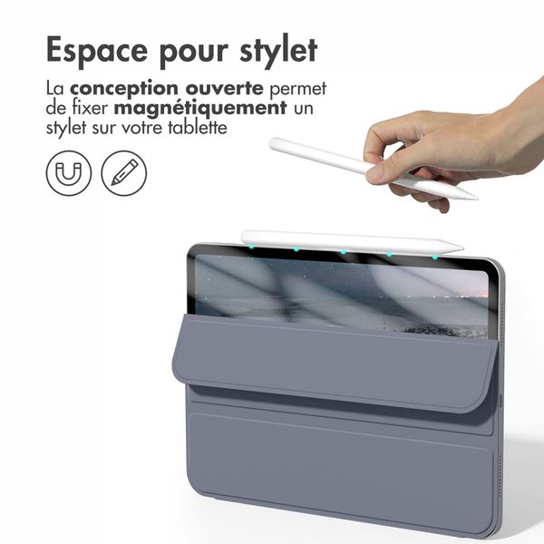 imoshion Magnetic etui de téléphone portefeuille Apple iPad Pro 12.9 (2020/2021/2022) - Lavender