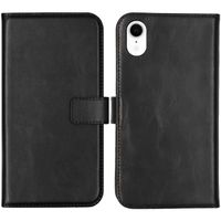Selencia Étui portefeuille en cuir véritable Apple iPhone Xr - Noir