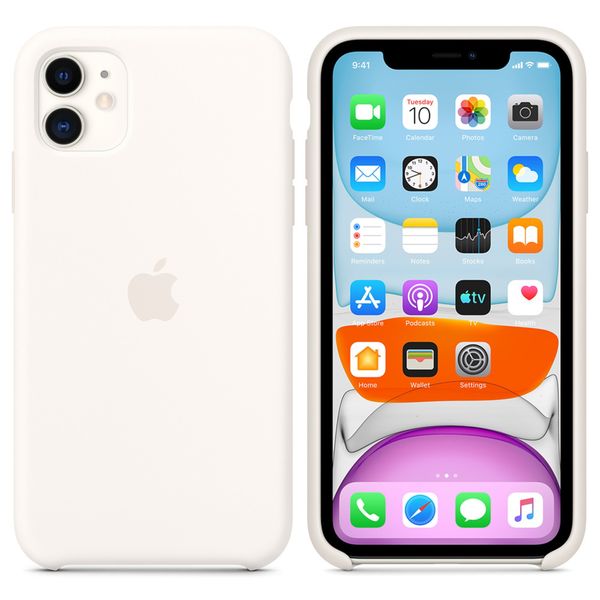 Apple Coque en silicone Apple iPhone 11 - White