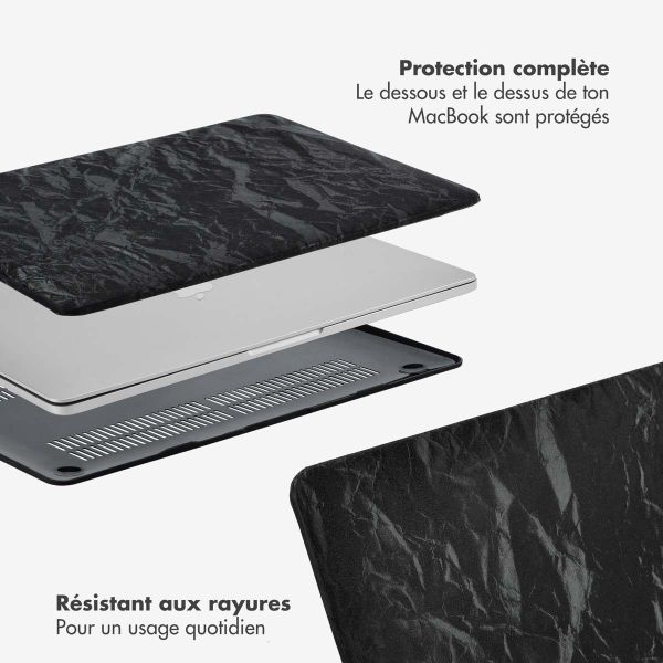 Selencia Coque en velours Apple MacBook Pro 13 pouces (2020 / 2022) - Noir