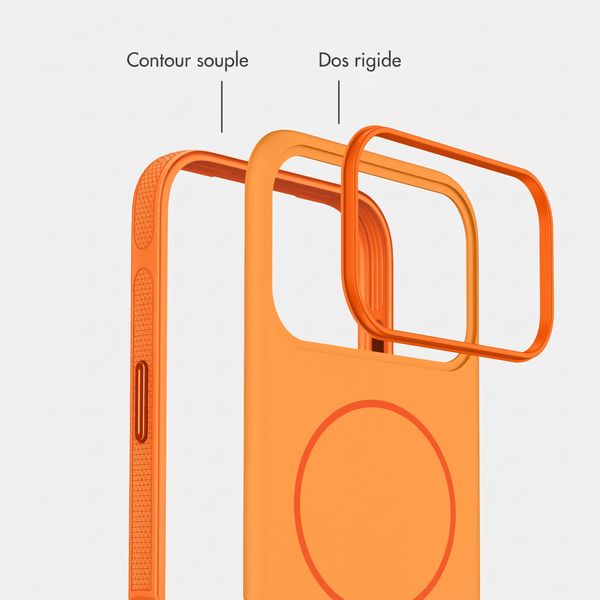 imoshion Coque arrière Color avec Thin MagSafe Ring Apple iPhone 17 Pro Max - Orange
