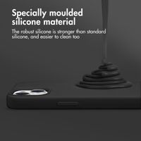 Accezz Coque Liquid Silicone avec MagSafe Samsung Galaxy A36 / A56 - Noir