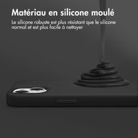 Accezz Coque Liquid Silicone avec MagSafe Apple iPhone 14 Pro Max - Noir