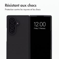 Accezz Coque Liquid Silicone Samsung Galaxy Z Fold 8 Ultra - Noir