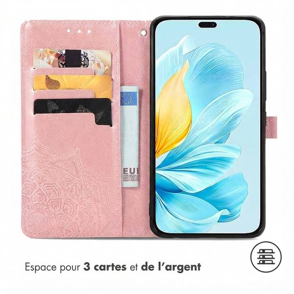 imoshion Etui de télephone Mandala Honor 200 Lite - Rose Doré