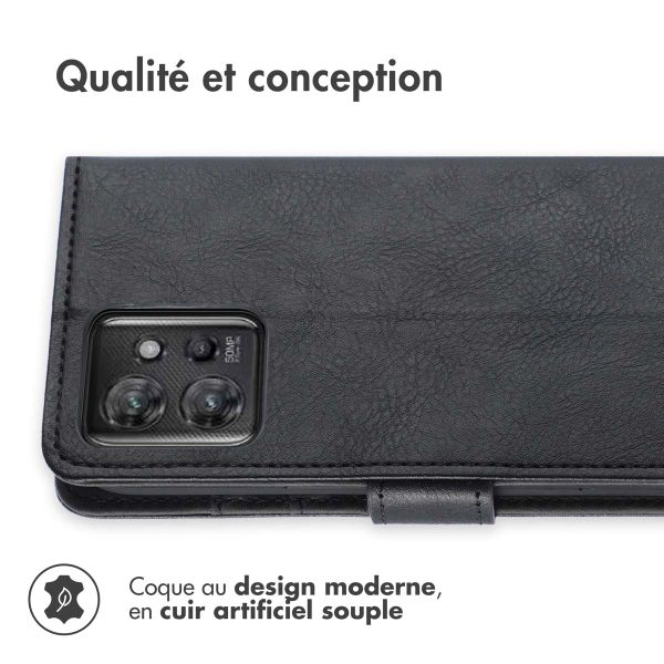 imoshion Étui de télephone portefeuille de luxe Motorola ThinkPhone - Noir