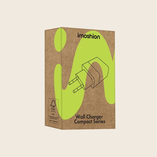 imoshion Wall Charger - Chargeur - Connexion USB-C et USB - Power Delivery - 20 Watt - Noir