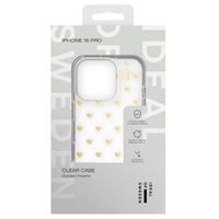 iDeal of Sweden Coque Clear MagSafe Apple iPhone 16 Pro - Golden Hearts