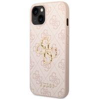 Guess Coque 4G Metal Logo Backcover Apple iPhone 14 - Rose