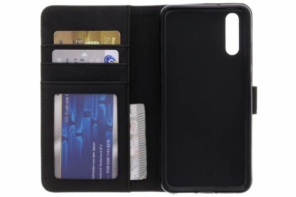 Étui de télephone portefeuille Huawei P20 - Noir