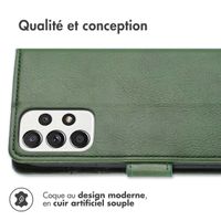 imoshion Étui de télephone portefeuille de luxe Samsung Galaxy A53 - Vert