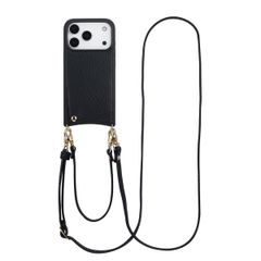 Selencia Coque de télephone Nova avec cordon et porte-cartes Apple iPhone 17 Pro - Noir