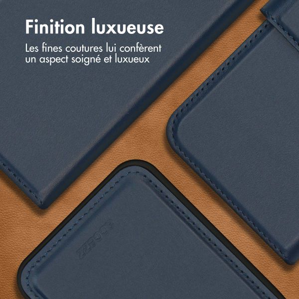 Accezz Premium Leather 2 in 1 Wallet Bookcase Samsung Galaxy A35 - Bleu foncé