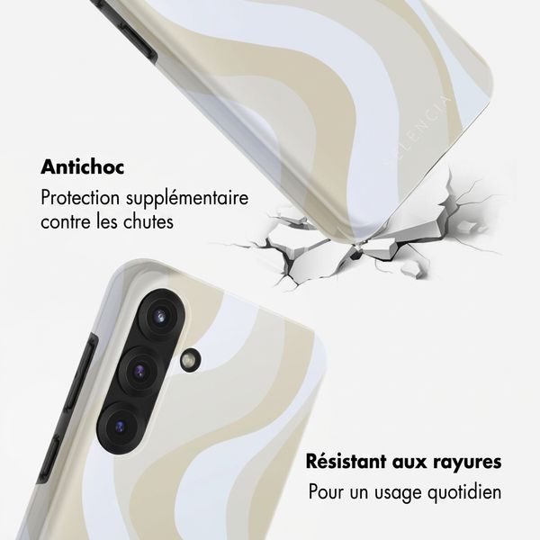 Selencia Coque arrière Vivid Samsung Galaxy S25 FE - Desert Waves Beige