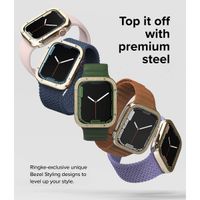 Ringke Style de lunette Apple Watch 7 / 8 / 9 - 45 mm - Hairline Bolts Gold