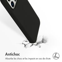 Accezz Coque Liquid Silicone avec MagSafe Apple iPhone 14 Pro Max - Noir