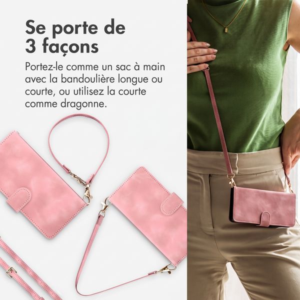 imoshion Etui de télephone portefeuille avec cordon Oppo Reno 16 / 16 Pro - Rose