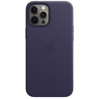 Apple 4 Pack Coque Leather Apple iPhone 12 Pro Max - California Poppy + Red + Deep Violet + Black