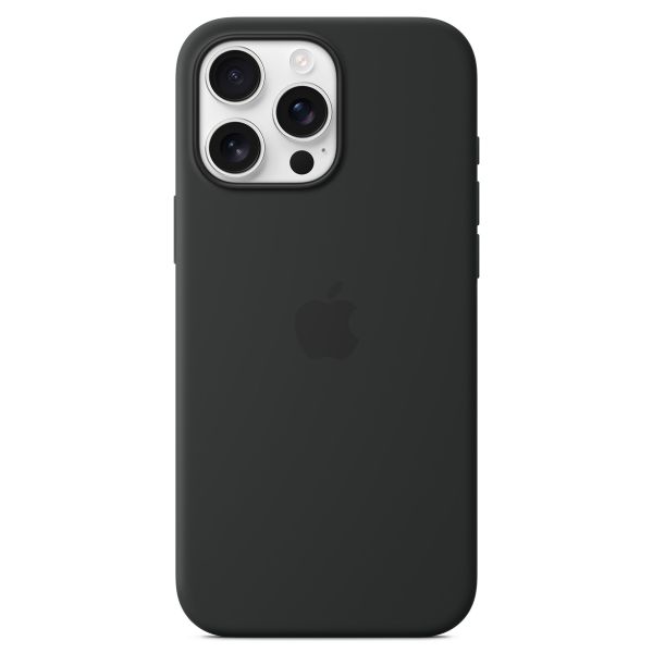 Apple Coque en silicone MagSafe Apple iPhone 16 Pro Max - Black