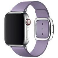 Apple Bracelet Leather Band Modern Buckle Apple Watch | 38/40/41/42 mm - Taille S - Lila