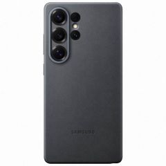Samsung Original Coque KindSuit en Cuir Végan Samsung Galaxy S25 Ultra - Noir