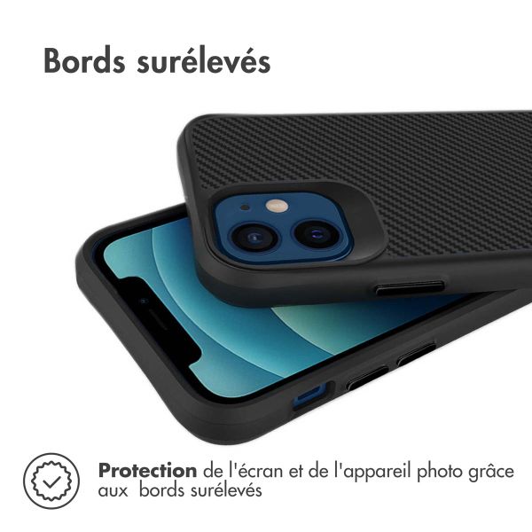 imoshion Rugged Hybrid Carbon Case Apple iPhone 12 Mini - Noir