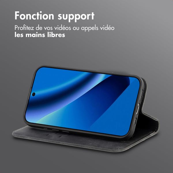 imoshion Étui de téléphone portefeuille Slim Google Pixel 10a - Noir