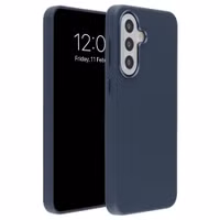 Accezz Coque arrière en cuir avec MagSafe Samsung Galaxy A57 (5G) - Nightfall Blue