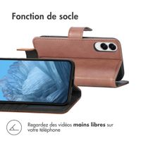 imoshion Étui de télephone portefeuille de luxe Samsung Galaxy S25 Edge - Marron