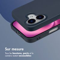 imoshion Coque Couleur Apple iPhone 16 - Bleu foncé