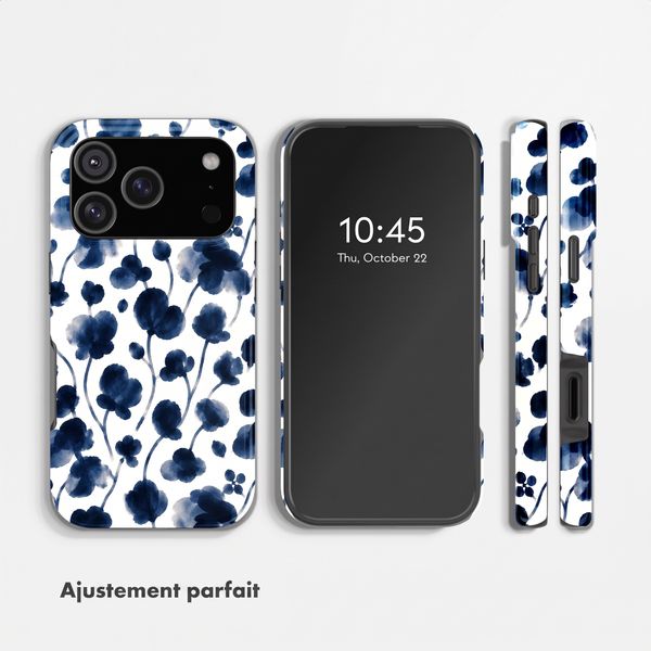 Selencia Coque arrière Vivid avec MagSafe Apple iPhone 18 Pro / 17 Pro - Midnight Blossom