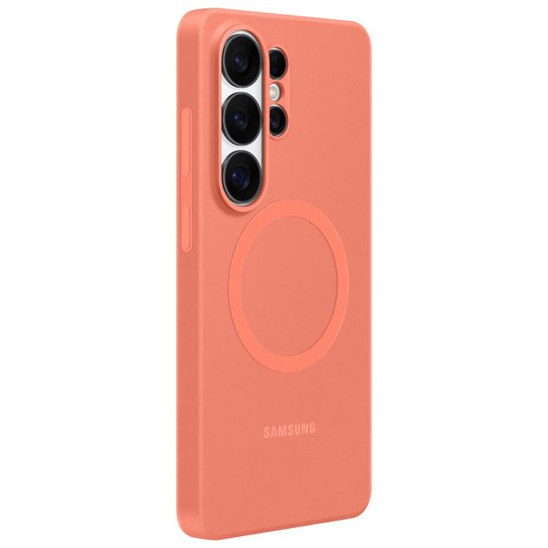 Samsung Coque arrière magnétique en silicone Samsung Galaxy S26 Ultra - Coral Red