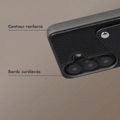 Selencia Coque Riva avec porte-cartes Samsung Galaxy S26 - Noir
