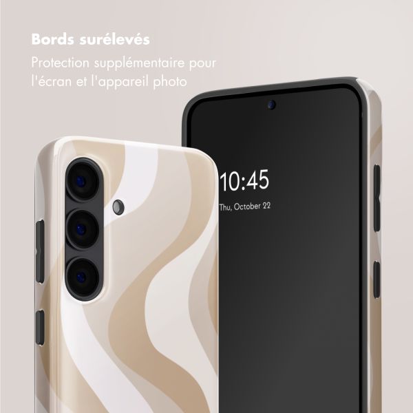 Selencia Coque arrière Vivid Samsung Galaxy S24 - Desert Waves Beige