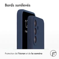 Accezz Coque Liquid Silicone avec MagSafe Samsung Galaxy S26 FE - Bleu foncé