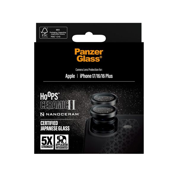 PanzerGlass Protection Caméra Ceramic Hoops Apple iPhone 17