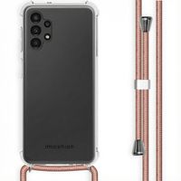 imoshion Coque arrière transparente avec cordon Samsung Galaxy A13 (4G) - Rose Doré