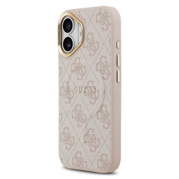 Guess Coque MagSafe Classic avec logo 4G Apple iPhone 17 - Rose