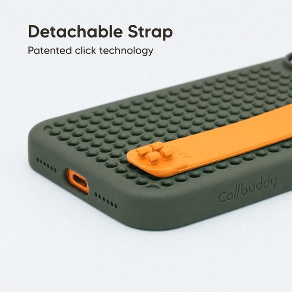 Callbuddy Coque avec strap Apple iPhone 17 Pro Max - Camo Orange