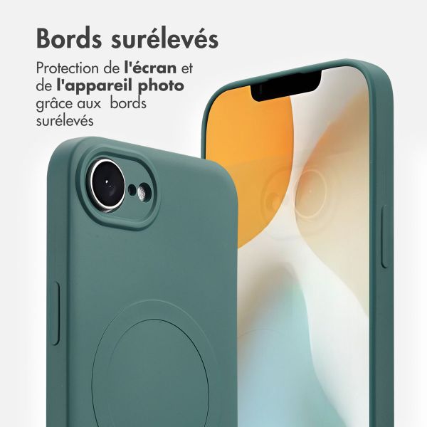 imoshion Coque Couleur avec MagSafe Apple iPhone 17e / 16e - Vert foncé