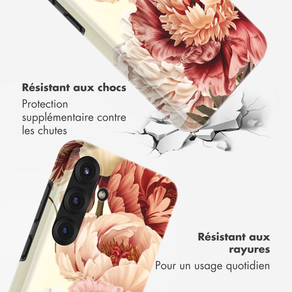 Selencia Coque arrière Vivid Samsung Galaxy S25 - Vintage Peony