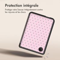 imoshion Étui de liseuse portefeuille design Pliable Kobo Clara Colour / BW - Happy Dots