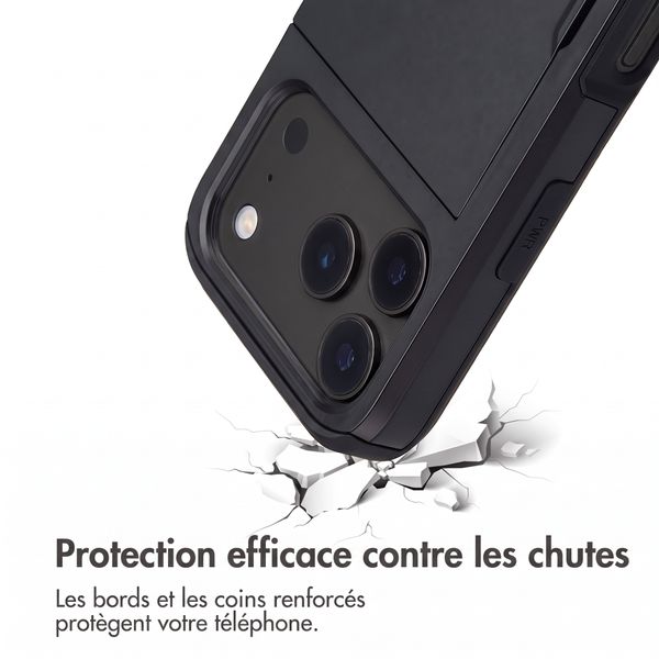 imoshion Coque arrière avec porte-cartes Apple iPhone 18 Pro / 17 Pro - Noir