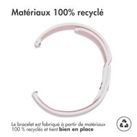 imoshion Bracelet sport en silicone  - Connexion universelle 20 mm - White & Pink